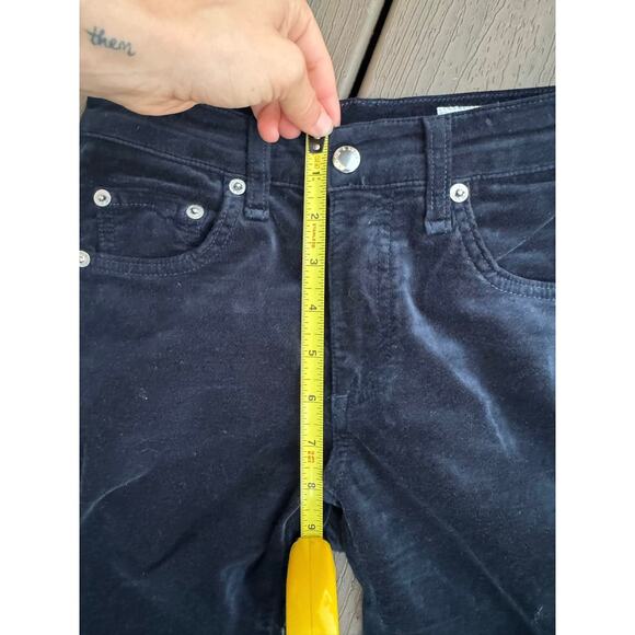 Rag & Bone Velvet Skinny Jeans, Ankle Zip, Skinny Midrise - Picture 11 of 12